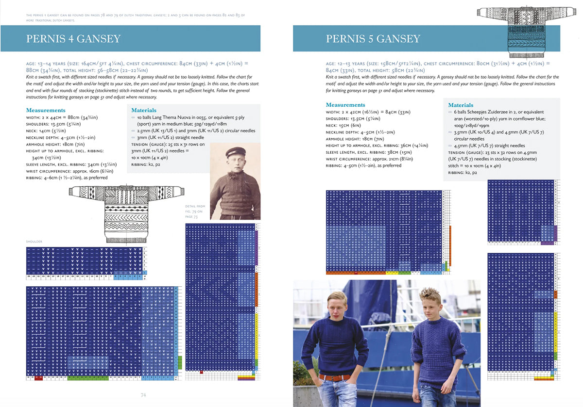 Traditional Dutch Ganseys for Children