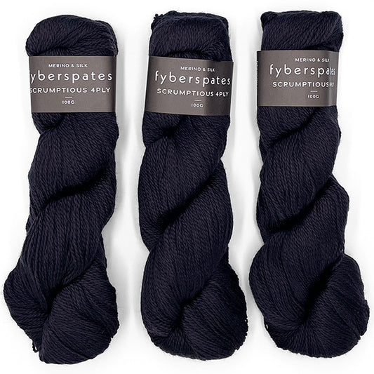 Fyberspates: Scrumptious 4Ply/Sport – 342 Noir