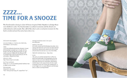 Knitted Moomin Socks by Linda Permanto