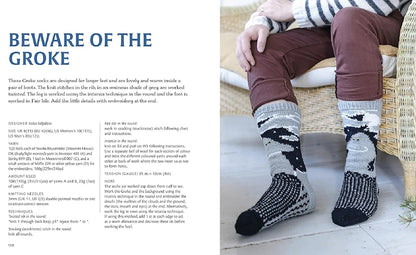 Knitted Moomin Socks by Linda Permanto