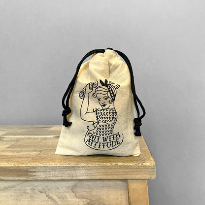 KWA Small Drawstring Notions Bag
