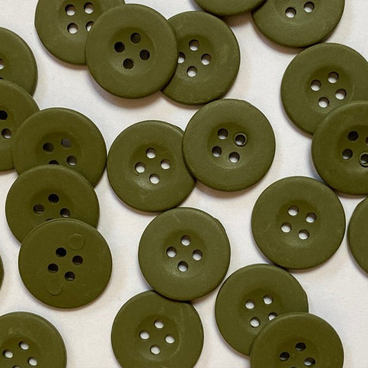 Matt khaki metal button