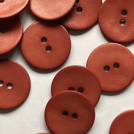 Matt shell opaque deep pink colour button
